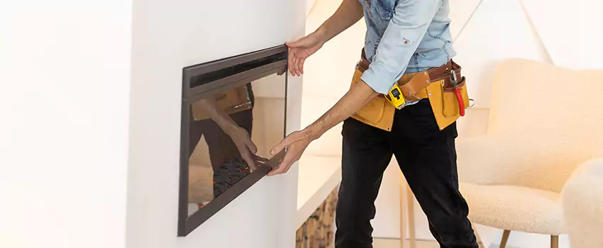 Metal Fireplace Installation in Denison, Texas