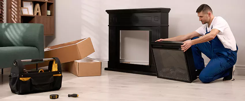 Old Rusted Metal Fireplace Repair And Replacement in Denison, TX